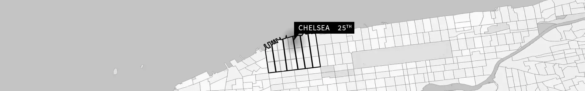 Chelsea, 25th Street map
