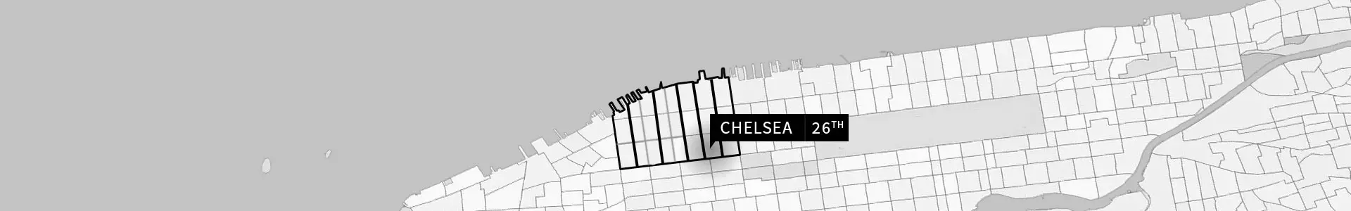 Chelsea, 26th Street map